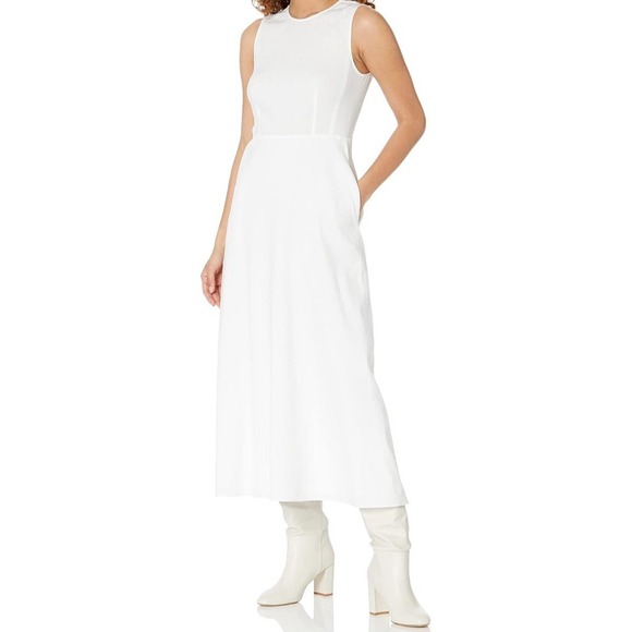 Theory Dresses & Skirts - NWT Theory Women's Volume Dart Dress - Size 10 - Color 100 White - MSRP $395